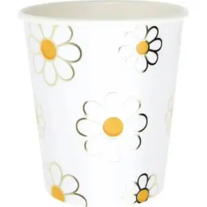 Comparateur de prix : Sachet de 8 Gobelets Marguerite