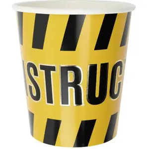 RueDeLaFete Lot de 8 gobelets Chantier pas cher