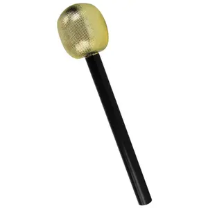 Comparateur de prix : RueDeLaFete Microphone Or FETE-91242