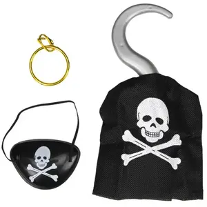 RueDeLaFete Petit Set Pirate crochet 3 pièces pas cher