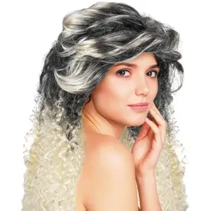 Comparateur de prix : Perruque 80's cheveux longs décolorés