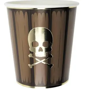 Comparateur de prix : Sachet de 8 gobelets tonneau pirate