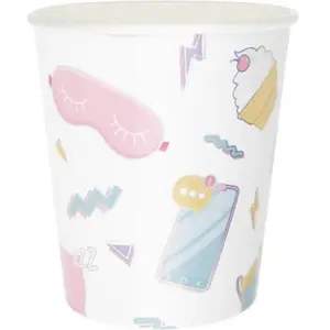 8 gobelets pyjama party pas cher