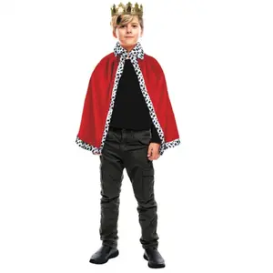 RueDeLaFete Cape rouge royale Enfant 83cm pas cher