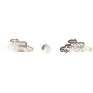 Party Pro 913563RG, Sachet de 10gr de confettis Joyeux Anniversaire Rose Gold pas cher