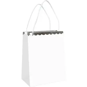 RueDeLaFete Lot de 4 Sacs en papier Blanc 29 x 15  cm pas cher