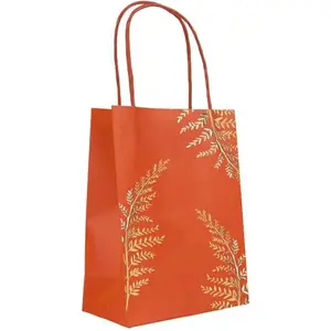 RueDeLaFete Lot de 4 Sacs en papier Terracotta 29 x 15  cm pas cher