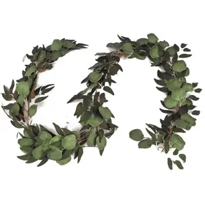 RueDeLaFete Grande Guirlande feuilles d'eucalyptus 2 m pas cher