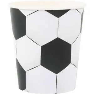 RueDeLaFete Lot de 8 GOBELETS Football pas cher