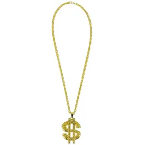 Collier Dollar métal doré