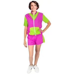 Comparateur de prix : Déguisement Ensemble Sport 80's avec Short, Vert/Rose