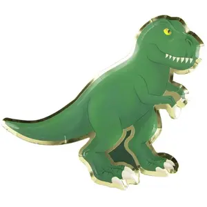 Non communiqué Assiette carton 23 cm theme dinosaure pas cher