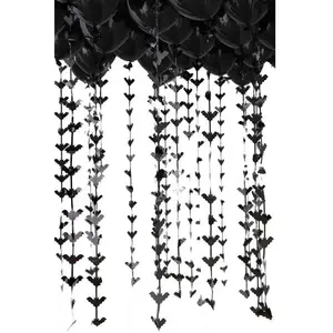 Comparateur de prix : Sachet de 8 Ballons Noirs avec queue de chauves-souris