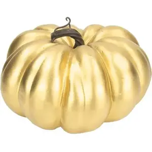 RueDeLaFete Citrouille dorée 16 cm pas cher