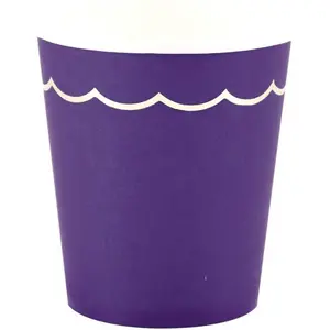 RueDeLaFete Sachet de 8 Gobelets Violet et or pas cher