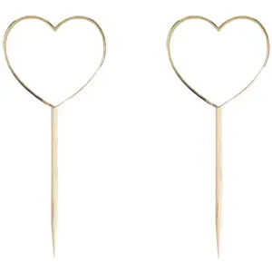 Comparateur de prix : Sachet de 10 pics à cocktail Coeurs Blanc