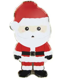 Sachet de 2 plateaux Père Noël 35 cm