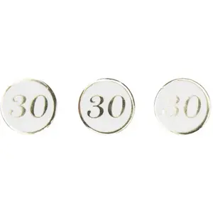 RueDeLaFete Sachet de 10 gr de Confettis blanc et or âge 30 ans pas cher