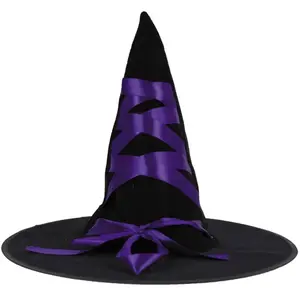 Comparateur de prix : Partypro Chapeau de sorcière noir et violet