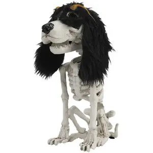 Comparateur de prix : Squelette de petit chien assis 26 cm