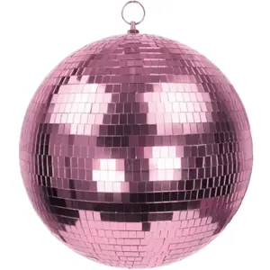 RueDeLaFete Grande Boule à facettes 30cm à suspendre, Pink pas cher