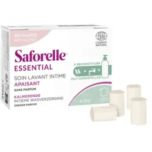Comparateur de prix : Saforelle Soin Lavant Intime Essential Apaisant Recharge 4 Sticks