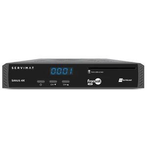 Comparateur de prix : SERVIMAT SIRIUS4K Récepteur Satellite 4K PVR Ready + Carte FRANSAT