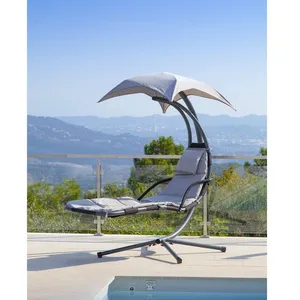 Chaise suspendue taupe PALERME  pas cher