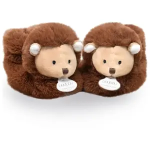 Chaussons avec hochet bébé Doudou & compagnie Unicef - Hérisson 0/6 mois