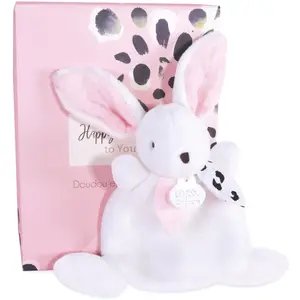Comparateur de prix : Doudou - DOUDOU ET COMPAGNIE - Happy Blush - Blanc et Rose - 17cm