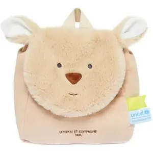 Sac à dos enfant Peluche Kangourou Doudou et Compagnie Unicef pas cher