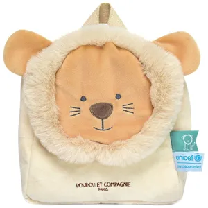 Sac à dos enfant Peluche Lion Doudou et Compagnie Unicef pas cher