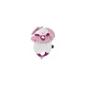 Doudou amusette - Lapin Rose et blanc Doudou et Compagnie - Paris pas cher