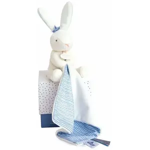 Comparateur de prix : Doudou mouchoir Perlidoudou Lapin matelot - Doudou et compagnie