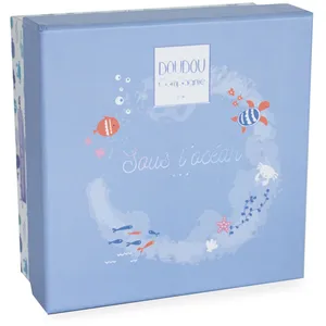 Doudou et Compagnie Doudou Et Compagnie Baleine Avec Doudou - Bleue pas cher