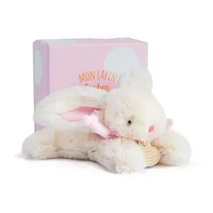 Doudou et Compagnie Doudou Et Compagnie Lapin Bonbon 16 Cm - Rose pas cher