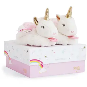Doudou et Compagnie Doudou & Compagnie Licorne - Chaussons Avec Hochet pas cher