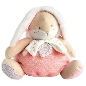 Animal en peluche Doudou et Compagnie Range pyjama lapin sucre RoseVendu parkaufland