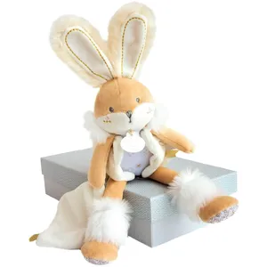 Comparateur de prix : Doudou Pantin blanc lapin de sucre 31 cm