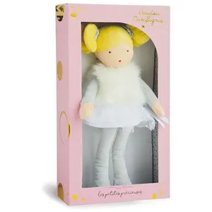 Poupée demoiselle précieuse perline 30 cm - doudou et compagnie pas cher