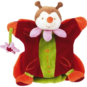 Doudou et Compagnie Doudou Et Compagnie Marionnette - Miloo Papillon + Fleur pas cher