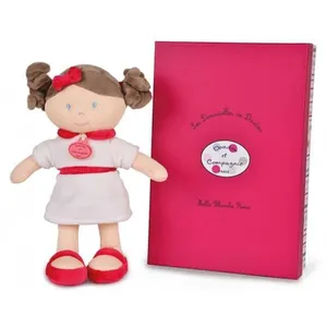Doudou Et Compagnie Les Demoiselles De Doudou Mm - Blanche Rose pas cher