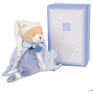 Comparateur de prix : Doudou attache sucette Ours Petit Chou Doudou et Compagnie Bleu 17 cm