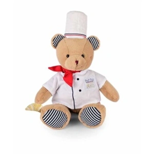 Doudou et Compagnie L'ours Chef de Paris et son croissant pas cher