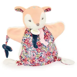 Doudou marionnette foan Boh'aime ROSE Doudou & Compagnie pas cher
