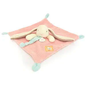 Doudou et Compagnie Doudou Plat Lapin Rose - Doudou Et Compagnie pas cher