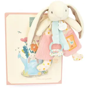 Doudou et Compagnie Doudou Attache Sucette Lapin Rose - Doudou Et Compagnie pas cher