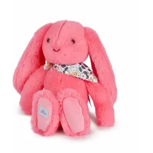 Lapin Fleurette - Peluche Corail pas cher