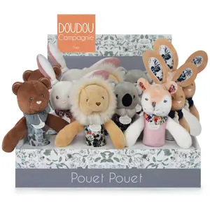 Display pouet-pouet MULTICOLORE Doudou & Compagnie pas cher