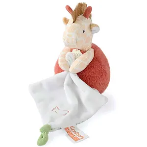 Doudou Girafe avec mouchoir BEIGE Doudou & Compagnie pas cher